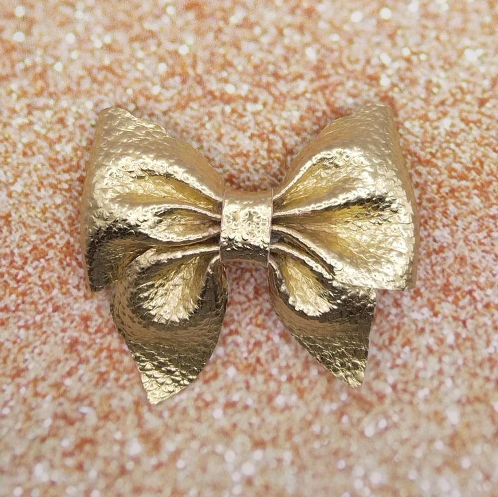 Φιόγκος χρυσο κλιπ μαλλιων